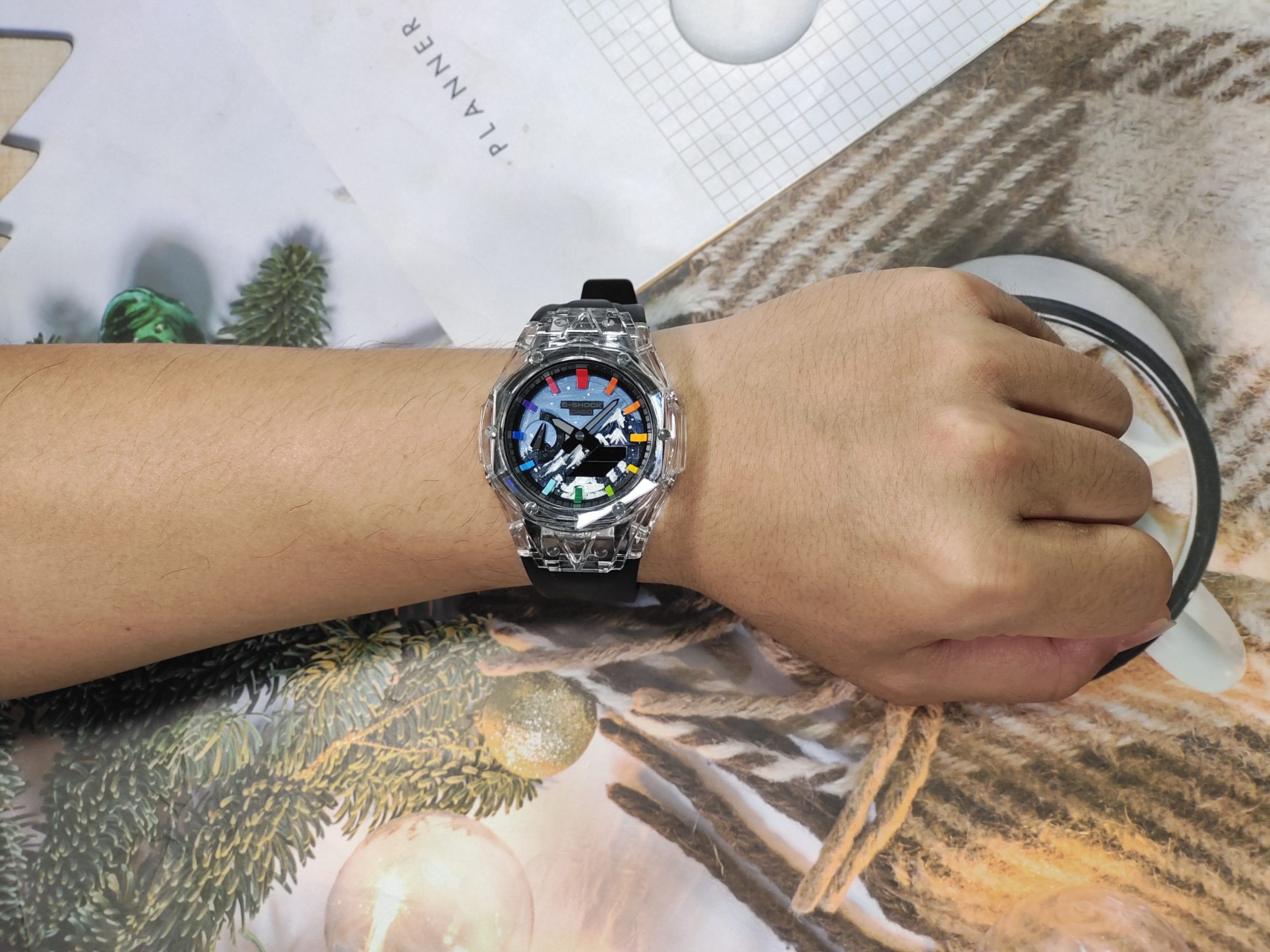 Кастомные часы CASIO 1A1 | Мод | CasiOAK Custom Кастомные часы Casio G-Shock GA-2100 — прозрачный корпус и чёрный ремешок