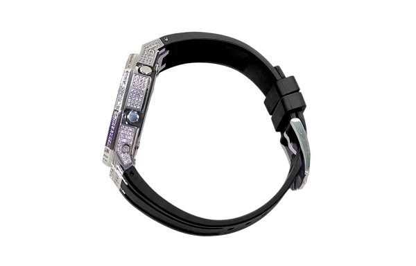 Кастомные часы Casio G-Shock GA-2100 — Фиолетовый циферблат и Космический туман — фото 4