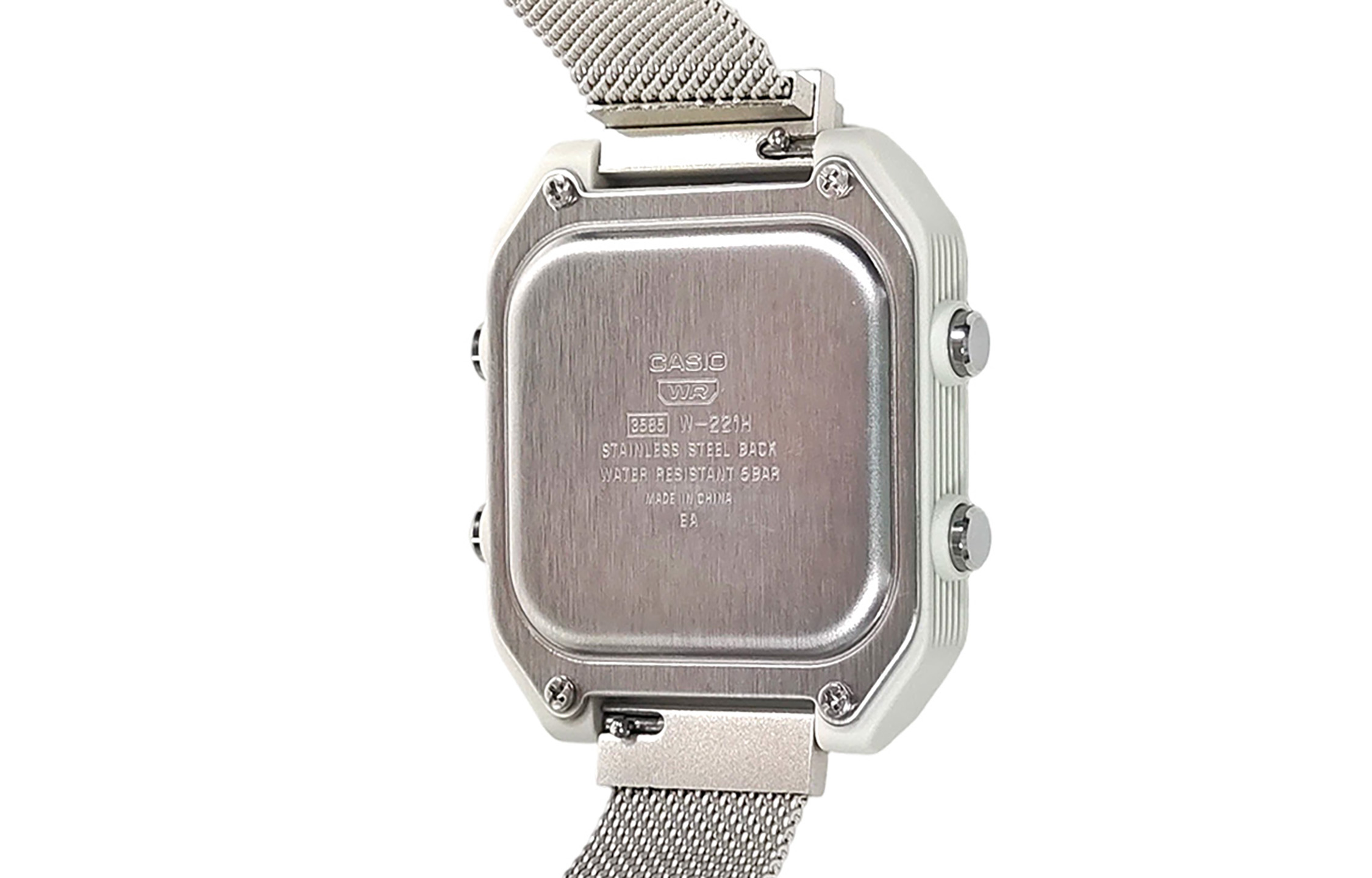 Кастомные часы CASIO W-221H | Мод | CasiOAK Custom Кастомные часы Casio W-221H — серебристый корпус и миланский браслет