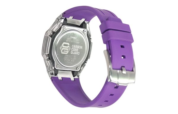 Кастомные часы Casio G-Shock GA-2100 — Прозрачный корпус и Цветные индексы — фото 2