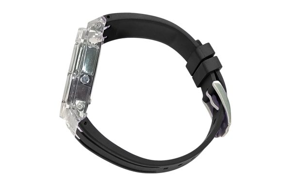Кастомные часы Casio G-Shock GA-2100 — прозрачный корпус и синий циферблат — фото 1