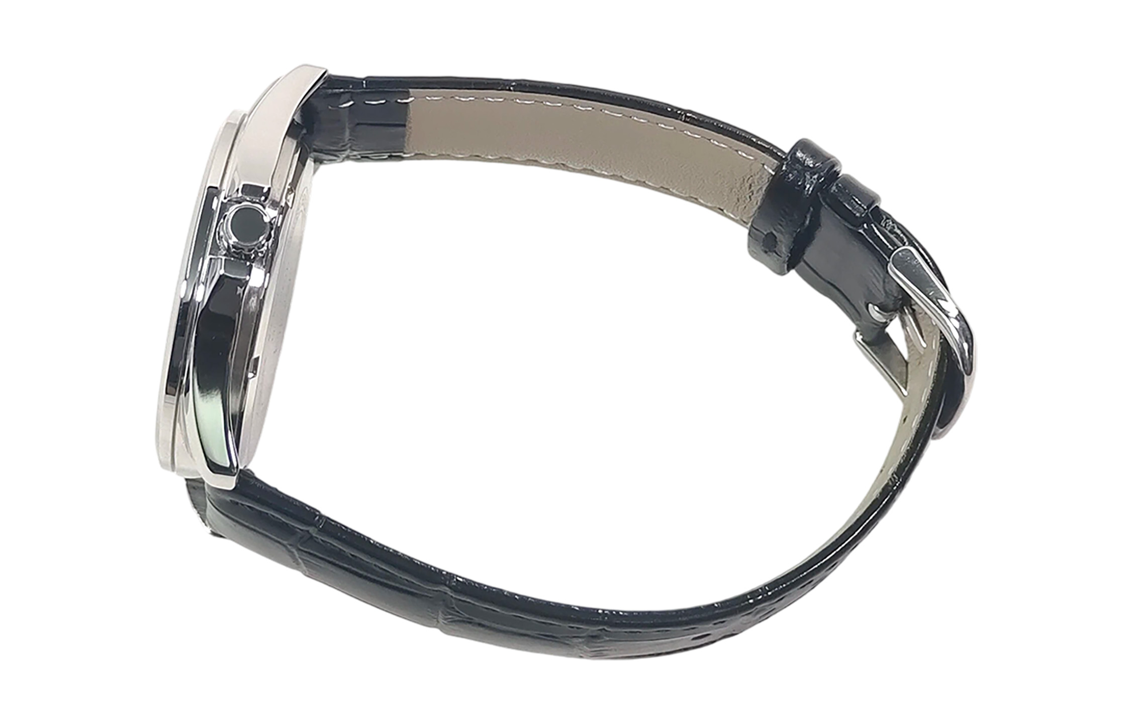 CASIO MTP-1384D Вечная Стрела Custom Watch Кастомные часы Casio MTP-1384D — Кожаный ремешок и Серебряный корпус